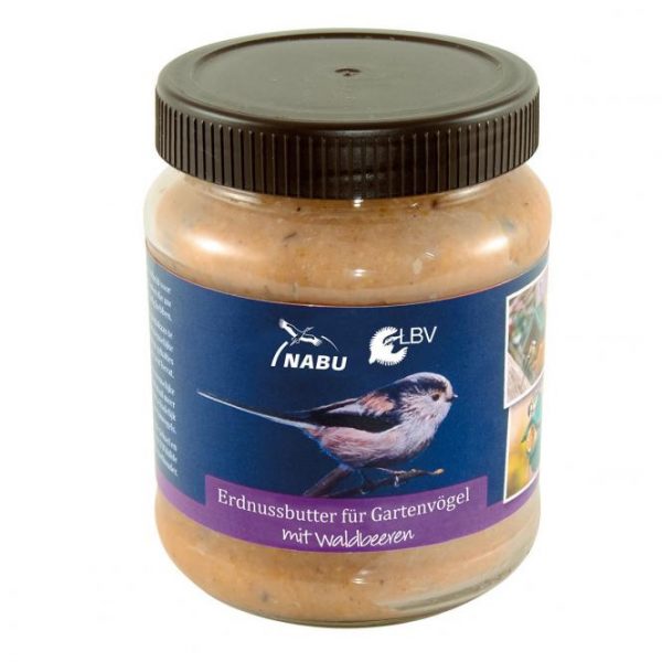 Erdnussbutter für Vögel mit Waldbeeren, 330 g-Glas 1